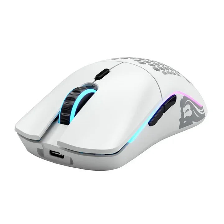 Glorious Model O Minus Wireless Gaming Mouse - Matte White - Tashqila Glorious Model O Minus Wireless Gaming Mouse - Matte White - Tashqila